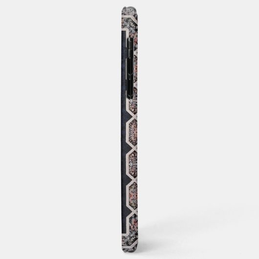 Antike Blaue Türkisch Persischer Teppich Rug Case-Mate iPhone Hülle (Hinten/Links)