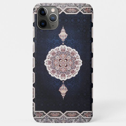 Antike Blaue Türkisch Persischer Teppich Rug Case-Mate iPhone Hülle (Rückseite)