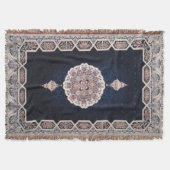 Antike Blaue Türkisch Persischer Teppich Rug Decke (Vorderseite)