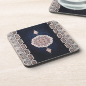 Antike Blaue Türkisch Persischer Teppich Rug Getränkeuntersetzer (Linke Seite)