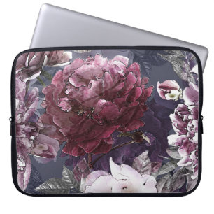 Antike Bleistiftblumen: Farbige Bokeh. Laptopschutzhülle