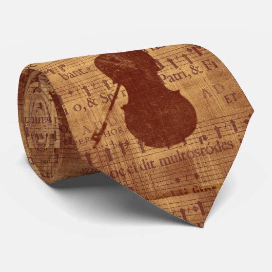 Antike Blick Violine Krawatte (Gerollt)