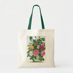 Antike blühende Blumen, Frühlingsgartenrosen Tragetasche