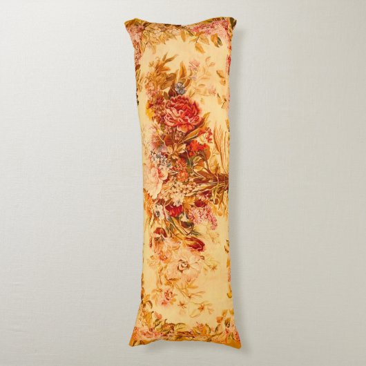 Antike Blume Bouquet Kissen (Vorderseite Vertikal)