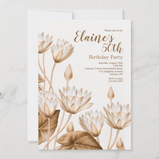 Antike Blume Einladung