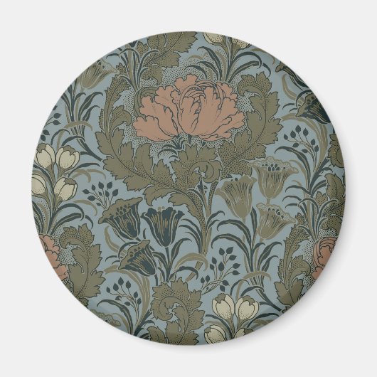 Antike Blume Morris Garden Blumengarten Magnet (Vorne)