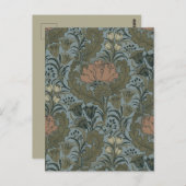 Antike Blume Morris Garden Blumengarten Postkarte (Vorne/Hinten)