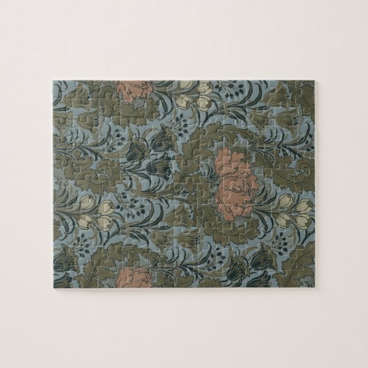 Antike Blume Morris Garden Blumengarten Puzzle (Horizontal)