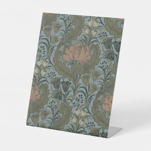 Antike Blume Morris Garden Blumengarten Sockelschild (Vorderseite)