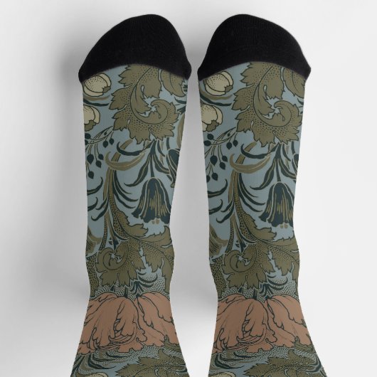 Antike Blume Morris Garden Blumengarten Socken (Oben)