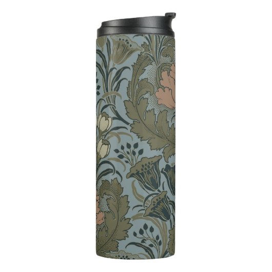 Antike Blume Morris Garden Blumengarten Thermosbecher (Nach links gedreht)