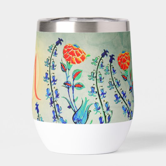 Antike Blume Ottomanische Dynastie Malerei (Rückseite)