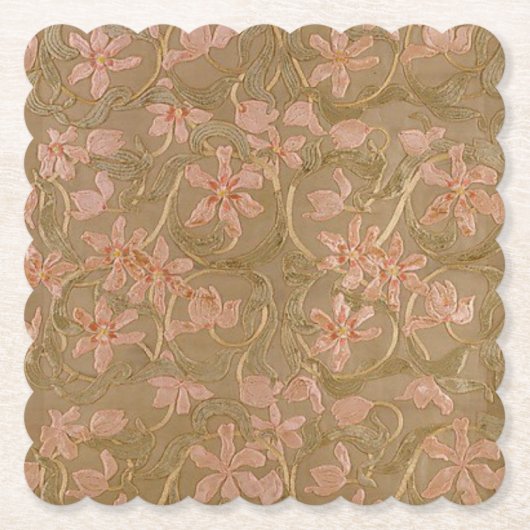 Antike Blume (Shape-Optionen) - Untersetzer (Vorderseite)