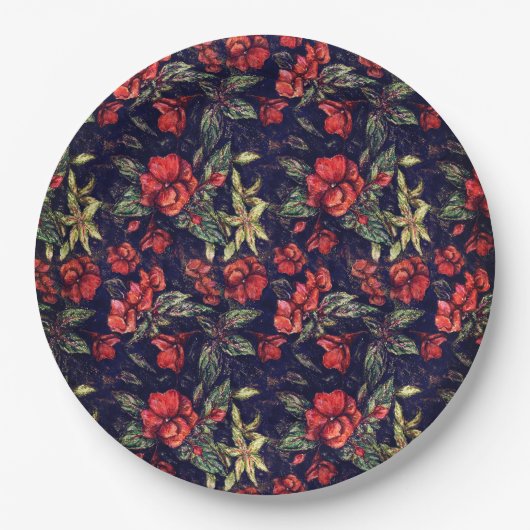 Antike Blume von Alexandra Cook aka Linandara Pappteller (Vorderseite)