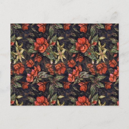 Antike Blume von Alexandra Cook aka Linandara Postkarte (Vorderseite)