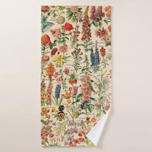Antike Blumen Badehandtuch (Badehandtuch)