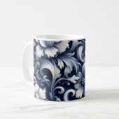 Antike Blumen bedruckte Farbwechsel-Kaffeetasse Kaffeetasse (Vorderseite Links)