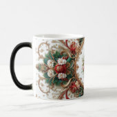 Antike Blumen bedruckte Farbwechselnde Kaffeetasse (Links)