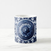 Antike Blumen bedruckte Farbwechselnde Kaffeetasse (Mittel)