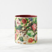 Antike Blumen Blumenkunst Tasse (Zentrum)