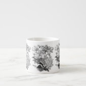 Antike Blumen Espresso Tasse (Vorderseite)