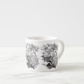 Antike Blumen Espresso Tasse (Vorderseite Rechts)