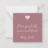 Antike Blumen - Flache Notizkarte Mitteilungskarte (Rückseite)