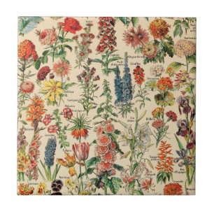 Antike Blumen Fliese