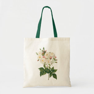 Antike Blumen Florale Blush Noisette-Rose Redoute Tragetasche
