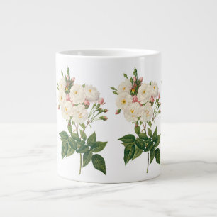 Antike Blumen Florale Röte Noisette-Rose Redoute Jumbo-Tasse