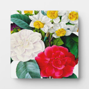 Antike Blumen Fotoplatte