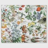 Antike Blumen Geschenkpapier (Flach)