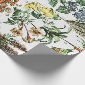 Antike Blumen Geschenkpapier (Ecke)