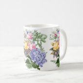 Antike Blumen Kaffeetasse (VorderseiteRechts)