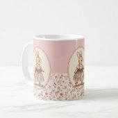 Antike Blumen-Kaffeetasse Kaffeetasse (Vorderseite Links)