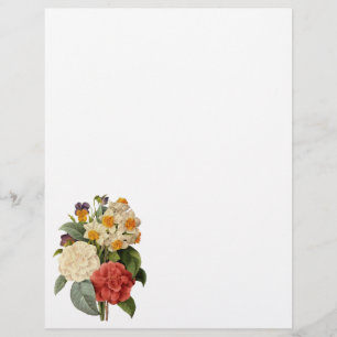 Antike Blumen, Kamelien und Narzissen, Redoute