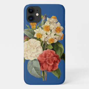 Antike Blumen, Kamelien und Narzissen, Redoute iPhone 11 Hülle