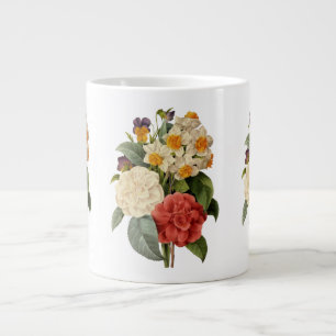 Antike Blumen, Kamelien und Narzissen, Redoute Jumbo-Tasse