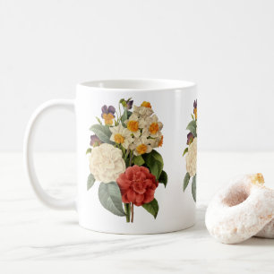 Antike Blumen, Kamelien und Narzissen, Redoute Kaffeetasse