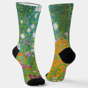 Antike Blumen-Kunst von Gustav Klimt im Stil eines Socken