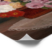 Antike Blumen Poster (Ecke)