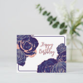 Antike Blumen Postkarte (Stehend Vorderseite)