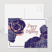Antike Blumen Postkarte (Vorne/Hinten)