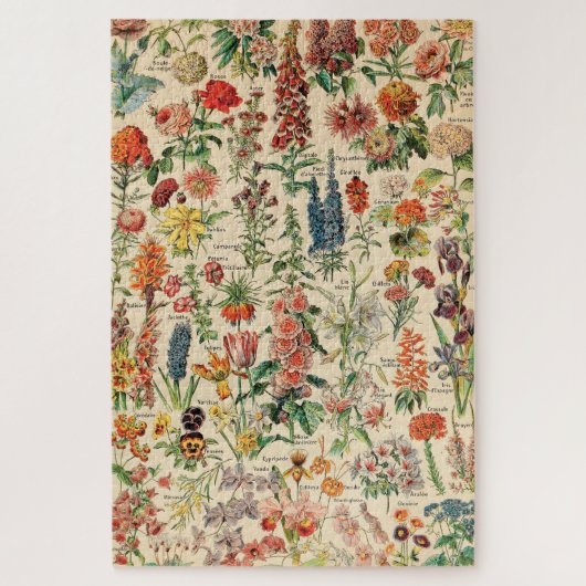 Antike Blumen Puzzle (Vertikal)
