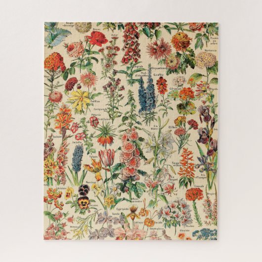 Antike Blumen Puzzle (Vertikal)