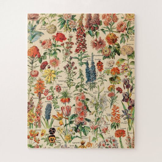 Antike Blumen Puzzle (Vertikal)