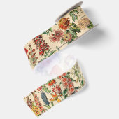 Antike Blumen Satinband (Rückseite)
