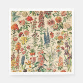 Antike Blumen Serviette (Vorderseite)