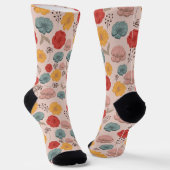 Antike Blumen Socken (Gewinkelt)