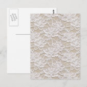 Antike Blumen-Spitze Postkarte (Vorne/Hinten)